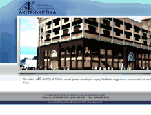 Tablet Screenshot of akitekketika.com